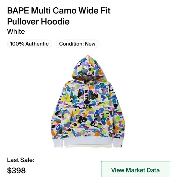 Bape Multi Camo Hoodie - Picture 3 of 3